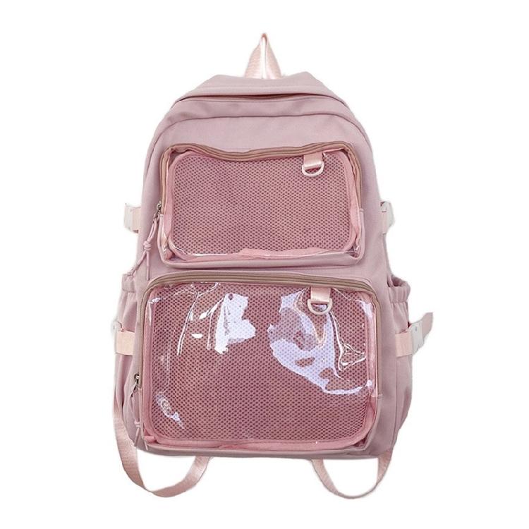 Student School Backpack Large Capacity Backpack Travel Backpack Clear Backpack Japanese Styles Backpack