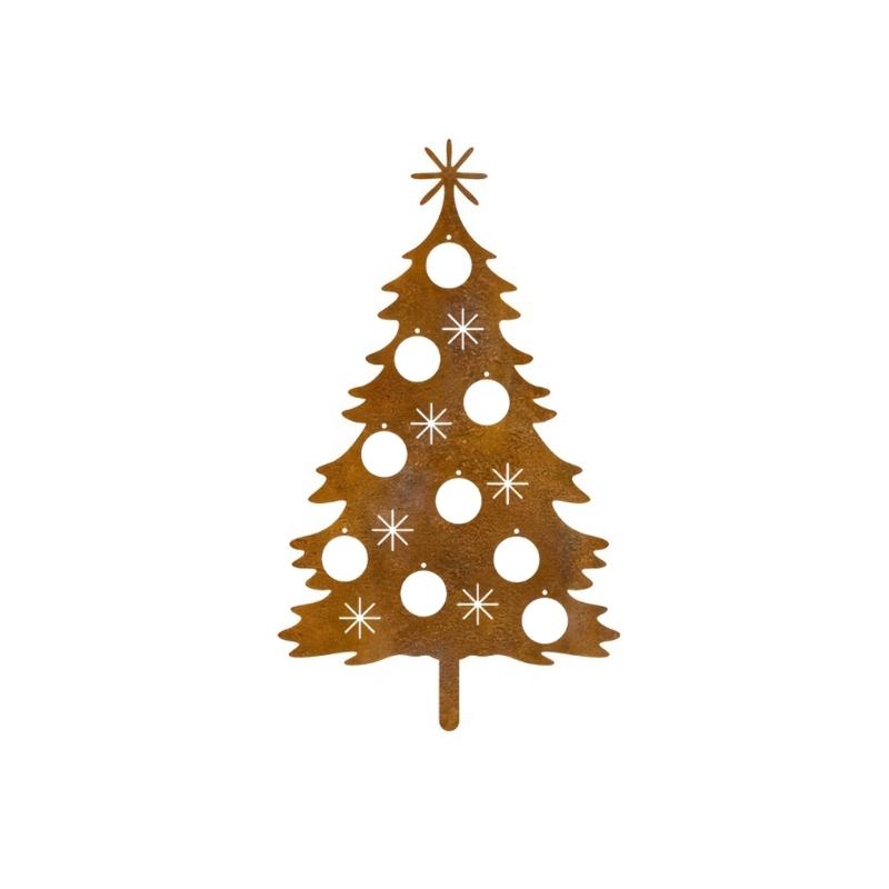 Handcrafted Metal Holiday Tree Ornament Decorative Christmas Decoration For Indoor Tabletop Party Supplies