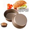 1/2 Hamburgerformen Wiederverwendbare Mini-Kuchenformen Antihaft-Käse-Cupcakes Backwerkzeuge Haushaltsbackofen Brotbacken Küchenutensilien