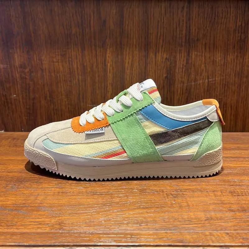 

New Breathable Casual Forrest Gump Shoes Korean Edition Men s Board Shoes Lightweight Breathable Men s Casual Sports Shoes 44 армия зеленый