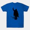 Men Black Print T-shirt The Breakfast Club Pose No-Cut Heat Transfer Print Cotton Tshirt