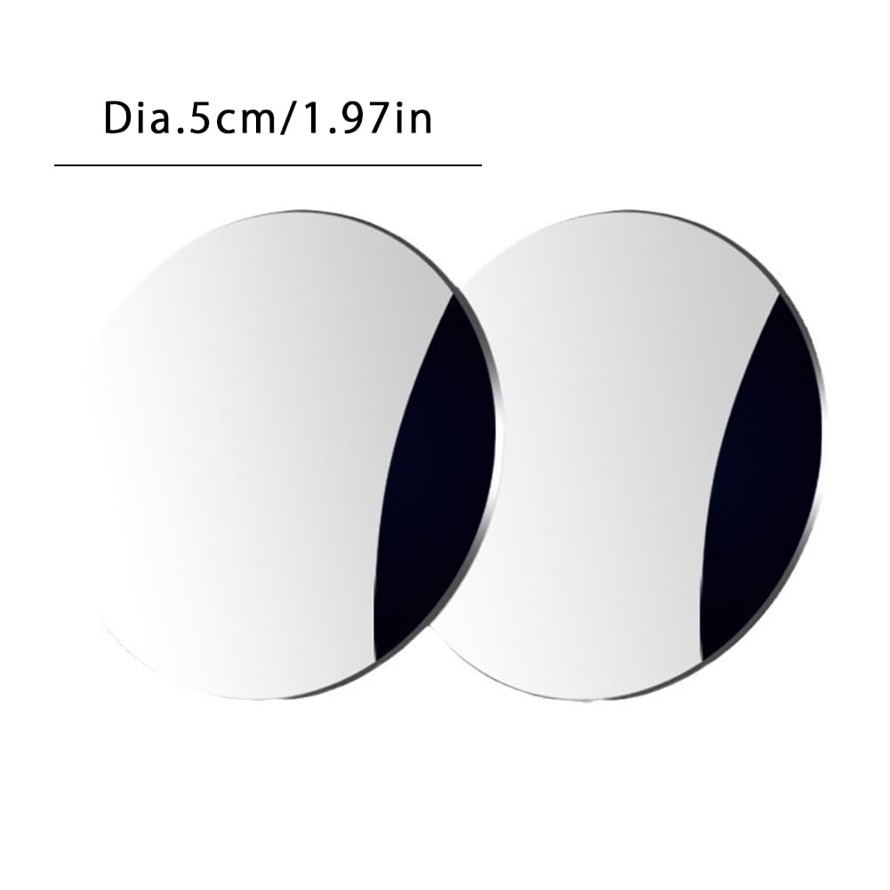 Car Auxiliary Mirror, Rearview Mirror Assist, Frameless, Adjustable Angle, Wide View, Wide Angle View,