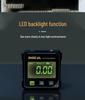 LED Digitaler Neigungsmesser Box mit Hintergrundbeleuchtetem Display Winkel Wasserwaage