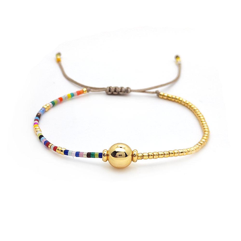 Handmade Bohemian Multi-Strand Miyuki Seed Bead Bracelet for Women - Colorful Woven Jewelry