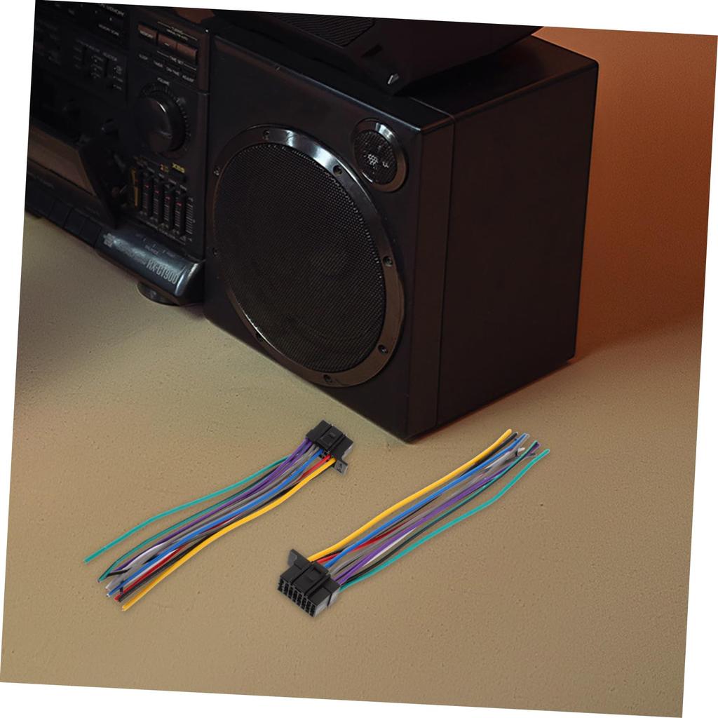 HOMSFOU 1 Set Car Audio Cd Player Tail Cable Plug Harness Socket Headphone Auxiliary