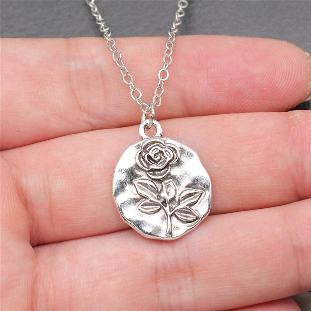 Tree of Life Floral Mandala Pendant Antique Bronze Metal Bridesmaid Choker Necklace Trendy Gift