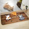 Funny Cat Claw Print Doormat, Cartoon Kitten Non-slip Floor Mat, Absorbent Washable Entry Rug for Home Decoration
