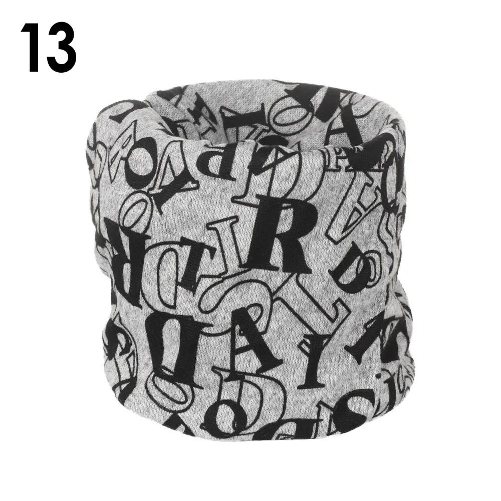 Unisex Cotton Ring Neck Scarf Headbands Autumn Winter Warm Soft Face Cover Outdoor Sports Warmer Snood Collar Headwear