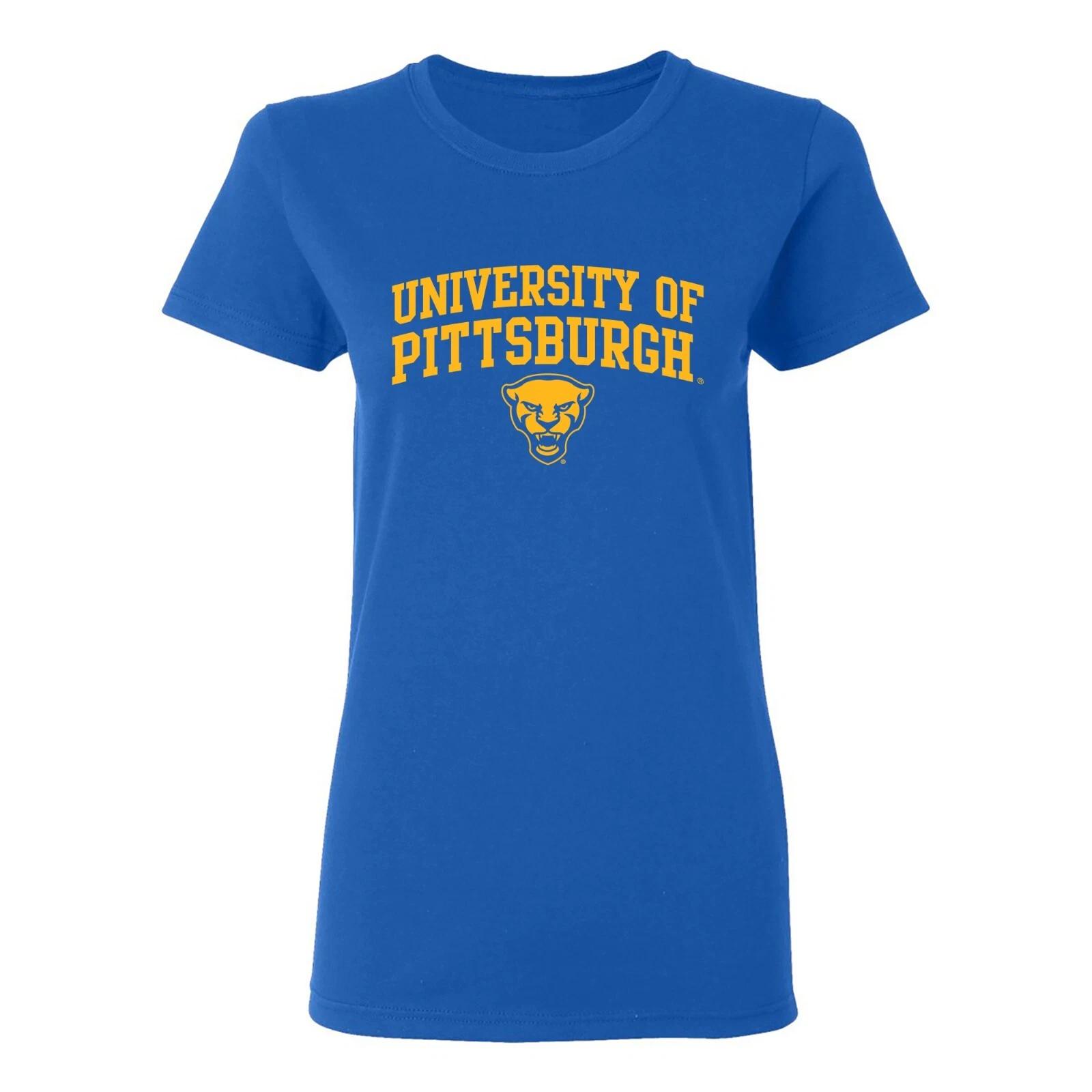Pittsburgh Panthers Arch Logo Women s T-Shirt - Royal S