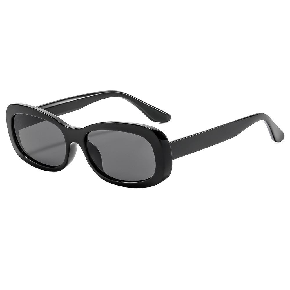 

Black Rectangular Sunglasses For Men And Women With Uv400 Protection For Outdoor Fashion Gray