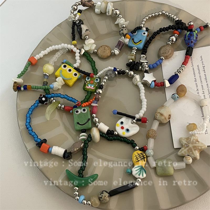 

Браслет из бисера Креативный магнитный парный браслет в форме сердца для женщин и мужчин Рождественские украшения Браслет ручной работы Браслет в китайском стиле