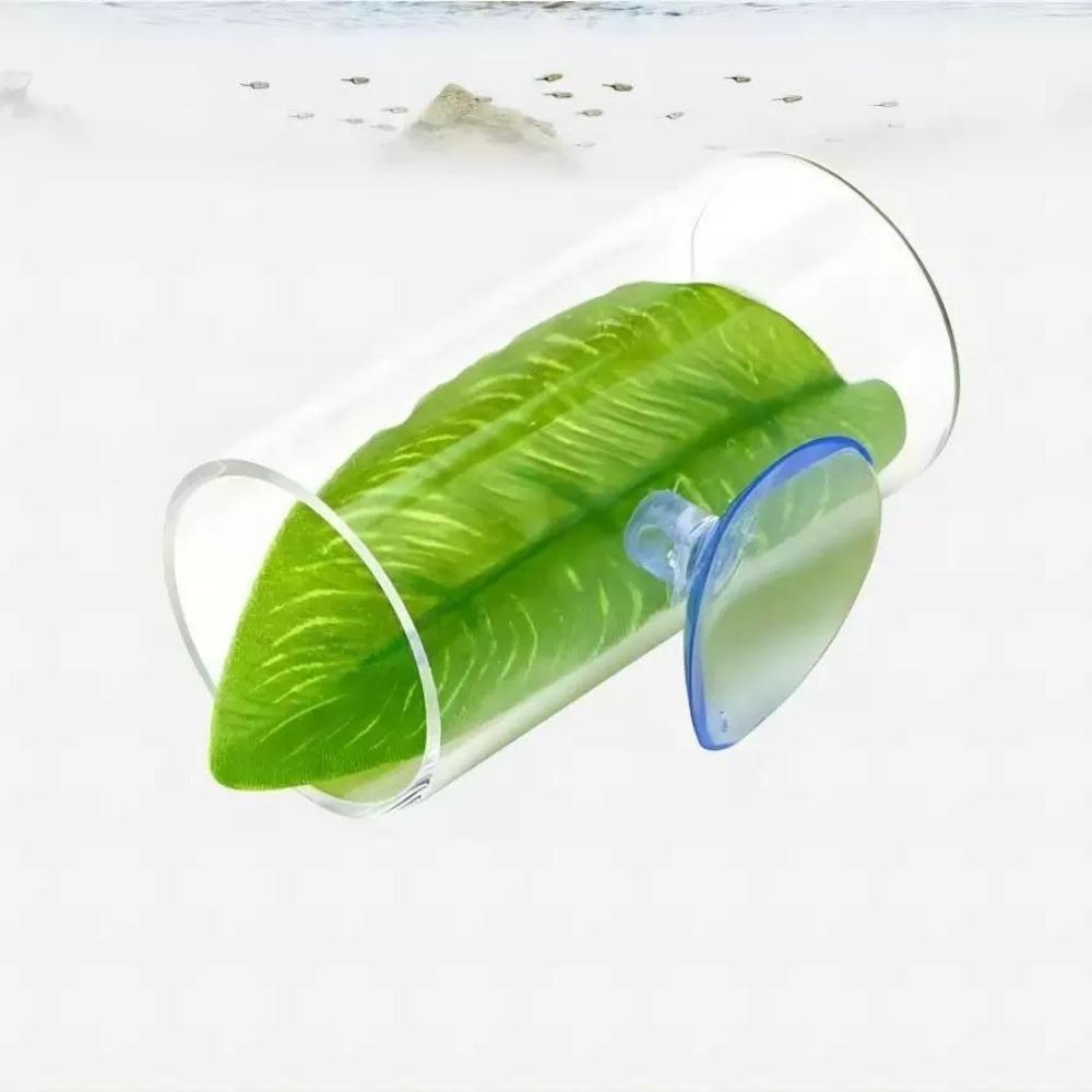 Hide Betta Fish Acrylic Tube With Leaves Pad Betta Tube Tunnels Gifts Aquarium Betta Fish Tunnel