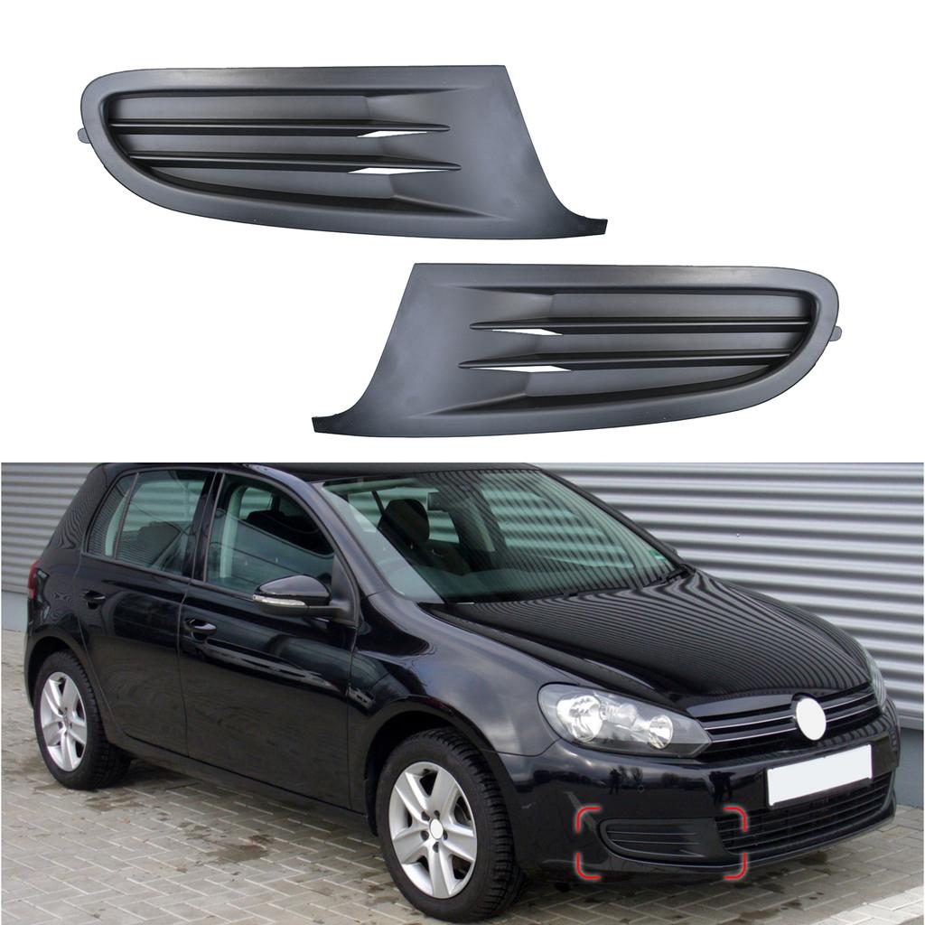 Left Right Front Bumper Lower Grill Vent Fog Light Cover Frame No Hole for Goif MK6 2009-2012 Car Styling Grill Cover 5K0853665A