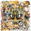 10/30/50pcs Cartoon Ancient Egyptian Culture Stickers Pyramid Pharaoh Graffiti Decals DIY Luggage Guitar Motorcycle Cool Sticker