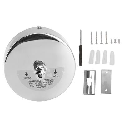 Retractable Clothesline Steel Wire Hole Free Laundry Line Clothes Line for Indoor Outdoor 2.8m   9.19ft