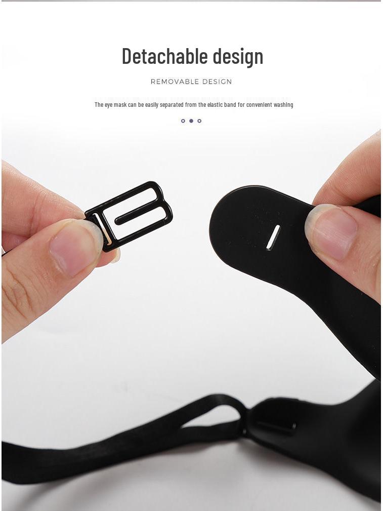 Comfortable 3D Light-Blocking Silicone Eye Mask for Odorless Sleep and Eye Protection