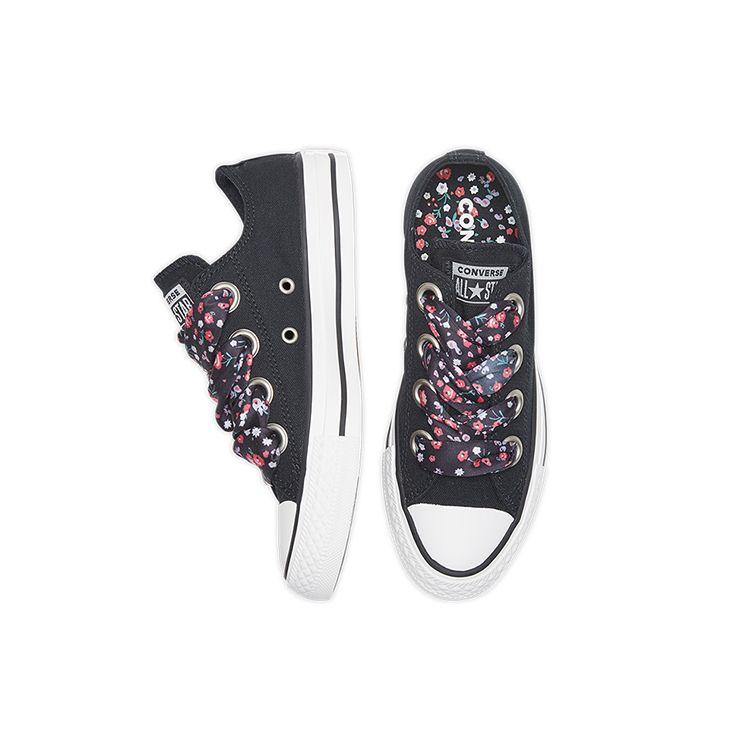 Converse Chuck Taylor All Star Big Eyelet Comfortable Low Top Canvas Shoes Women sneaker Black 560978C