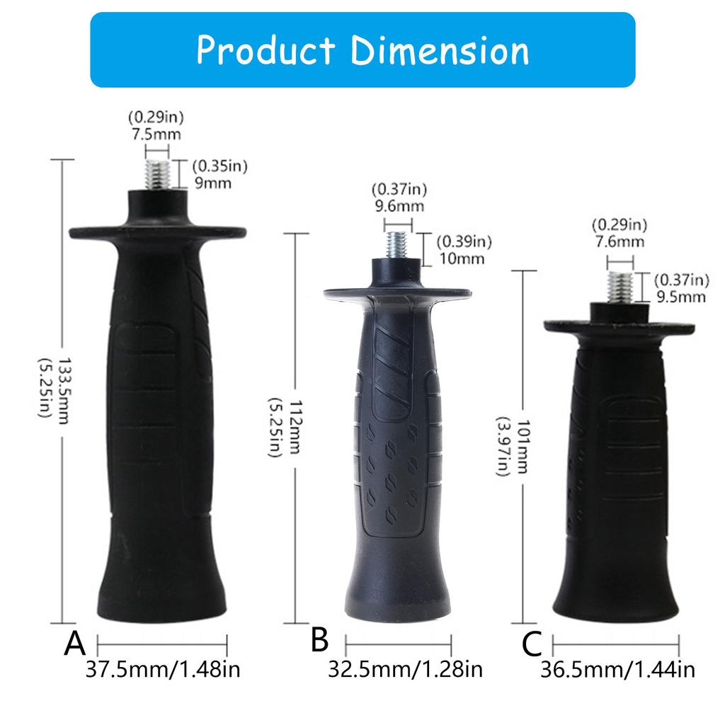 Ergonomischer Winkelschleifergriff Verschleißfest Erhöht die Stabilität Geeignet für häufigen Gebrauch Schneiden Schleifen Polieren Job