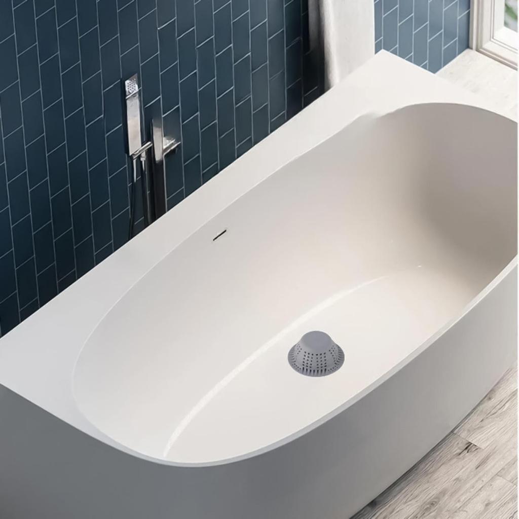 Shower Drain Hair Catcher Silicone Foldable Bathtub Drain Cover Stopper for Drainage Washbasin Sink Kitchen Bath Tub Shower