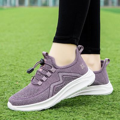 Summer New Women 'S Casual Shoes Outdoor Breathable Mesh Lightweight Women 'S Shoes Shock -Absorbing Non -Slip Simple Women 'S Shoes