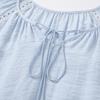 Women's French Textured Babydoll Blouse