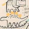 Korean Style 2024 Summer Dinosaur Print Toddler & Kids Short Sleeve T-Shirt