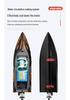 Hongxunjie HJ810B High-Speed Remote Control Speedboat with Anti-Flip, 35KM/h Speed, LED Lights, Large Size, and Long Battery Life.