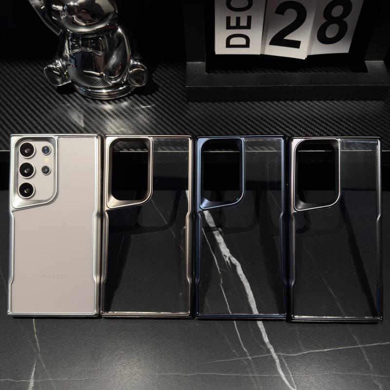 Samsung S25 Ultra Slim Waist Case: Electroplated TPU, Four-Corner Drop Protection for S23P/S24