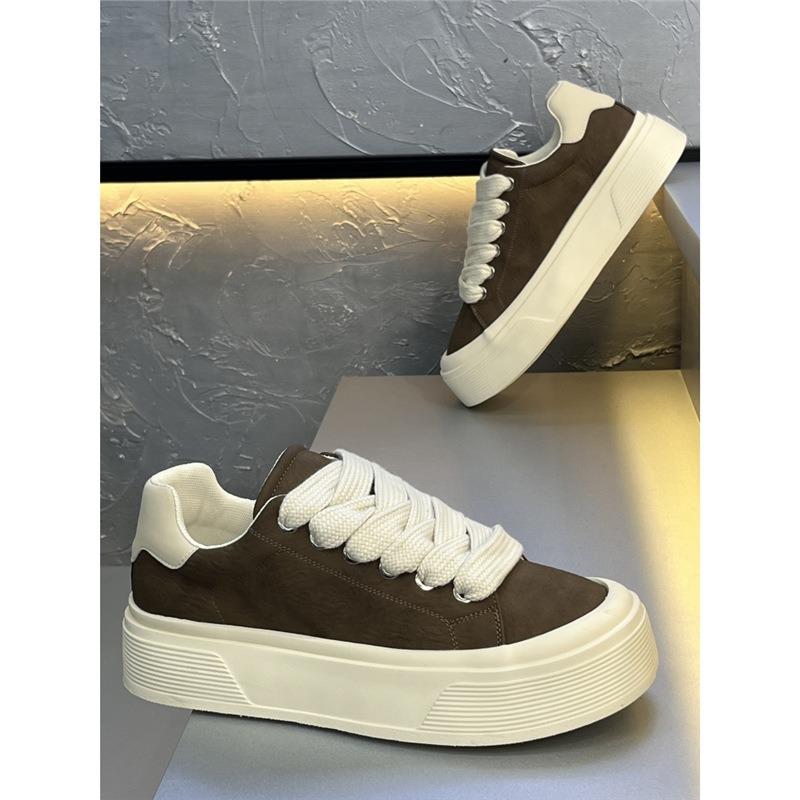 Men's shoes, autumn low-top leather comfortable sneakers soft-soled breathable versatile casual shoes xlz