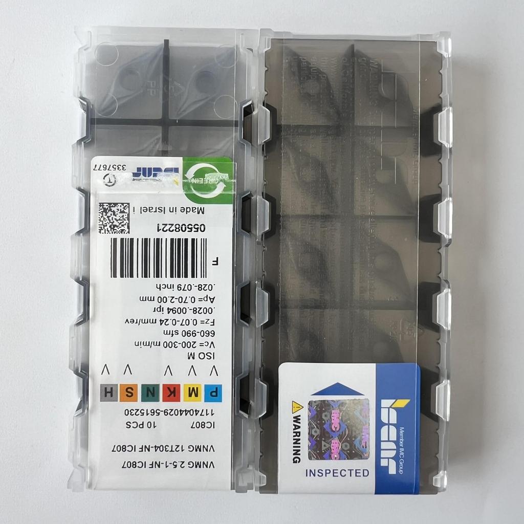 ISCAR / VNMG12T304-NF IC807 / Industrial indexable carbide inserts 10 Pcs