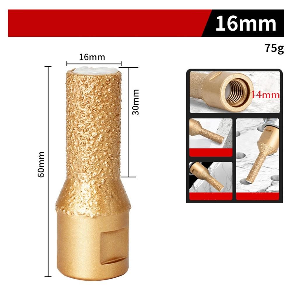 For Tile Installation 6-16mm Angle Grinder Bit Marble Drilling Tool Quick Drilling Performance Multiple Size Options