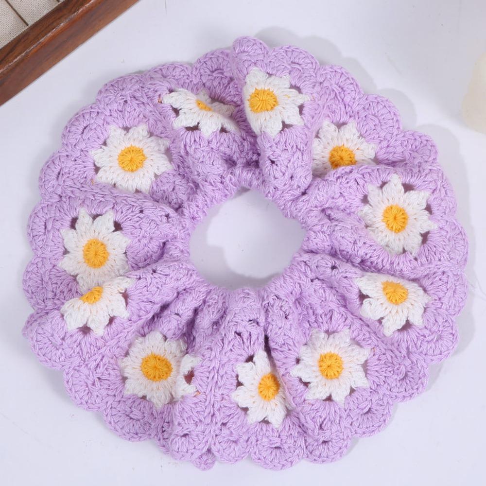 

Elastic Knitted Hair Rope Bohemian Style Ponytail Hair Band Exquisite Sweet Hair Tie Headdress Style 2