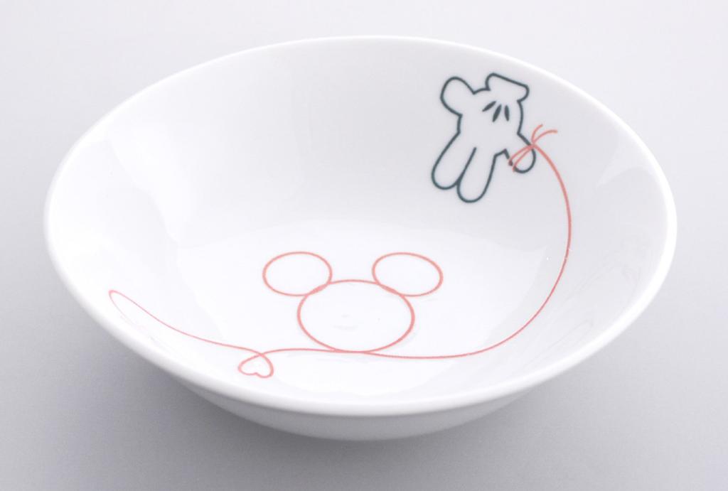 Disney Mickey of Gift Tableware Set Medium Bowl Set Paper Tube Box "Love Destiny" 3180-02