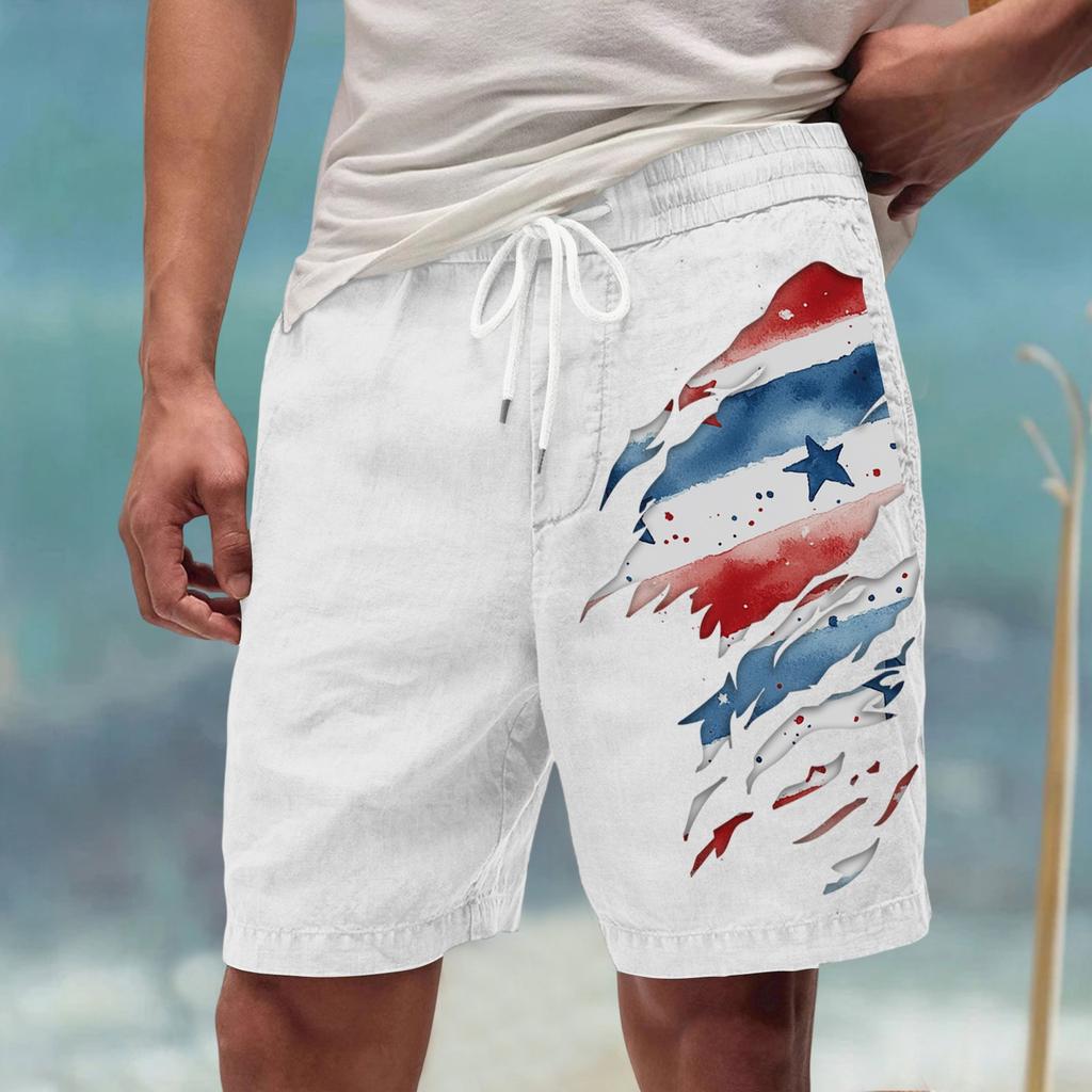 Men's Summer Large Casual Loose Sports Pants Beach Shorts