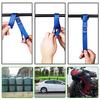 2PCS Car Motorcycle Packing Tie Downs Loop Strap Trunk Cargo Luggage Fixed Durable Mutipurpose Nylon Soft Straps Universal