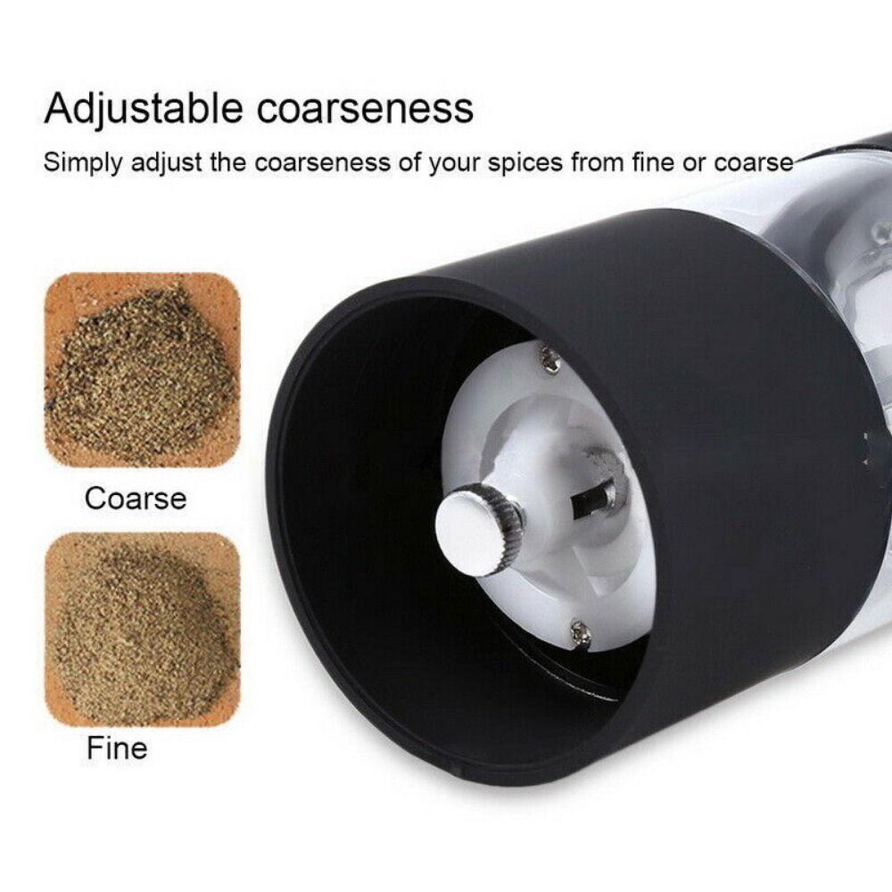 Adjustable Stainless Steel Electric Salt Mill Pepper Grinder Kitchen Grinder Spice Mill