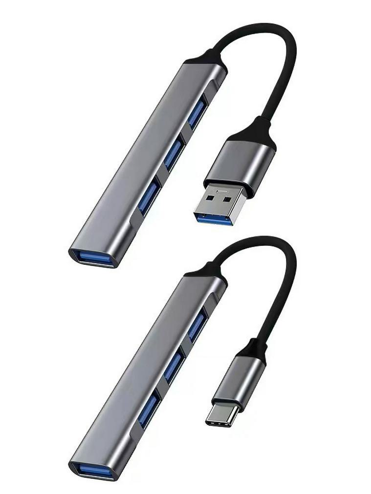 USB-C Multi-Port-Dock: 1-4 USB 3.0 Erweiterungs-Hub und Adapter für Laptops