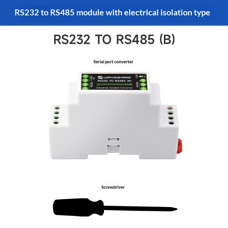 RS232 zu RS485 Konverter 1 Satz Isolierter Statikschutz Industrieller Adapter für die Industrielle Automatisierungskommunikation