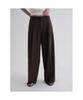 8SECONDS Striped Wide Slacks Brown