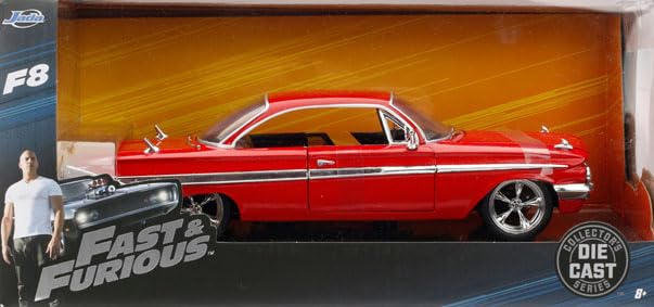 Kyosho Jada Toys Fast Furious Series Chevy Impala Red Finished Model JADA98426 & 1/24 F&F (Dominic)