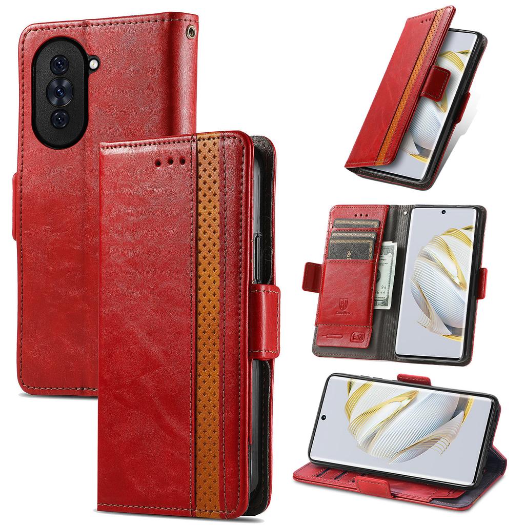 Multifunktionellt magnetiskt flipfodral i läder för Huawei nova/Honor-serien. Nova 9-Nova 14/Honor X6a-Honor 400... Där mode möter funktion