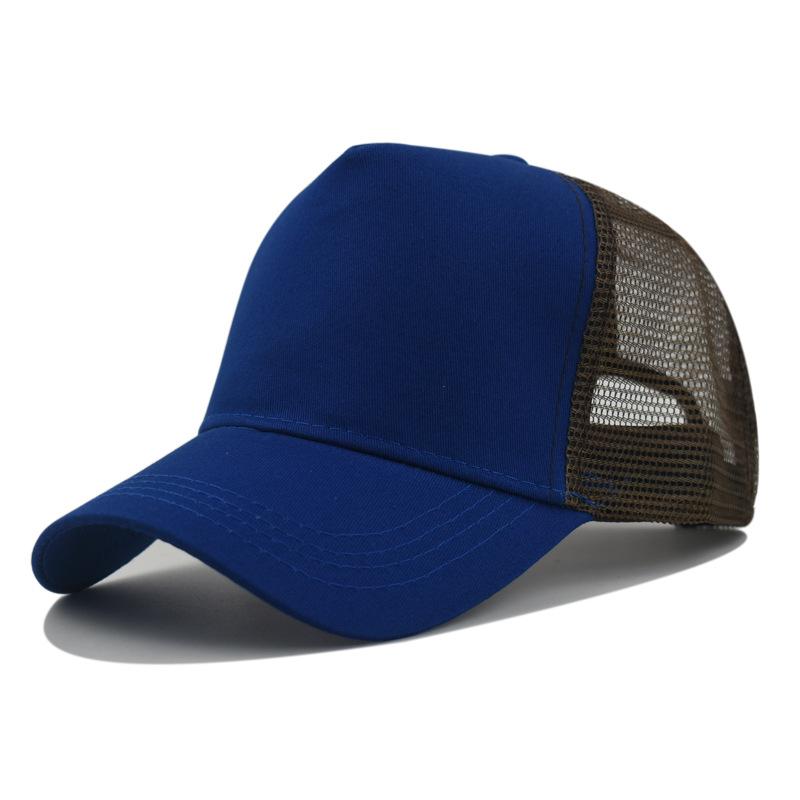Custom Logo Basic Color Matching 5 Panel Mesh Hat For Women Summer Sunshade Breathable Baseball Caps Outdoor Sport Truck Dad Cap