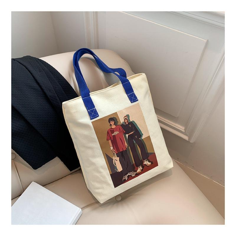 

Simple canvas bag new small fresh fashion handbag student literary commuter shoulder bag trend one size fits all