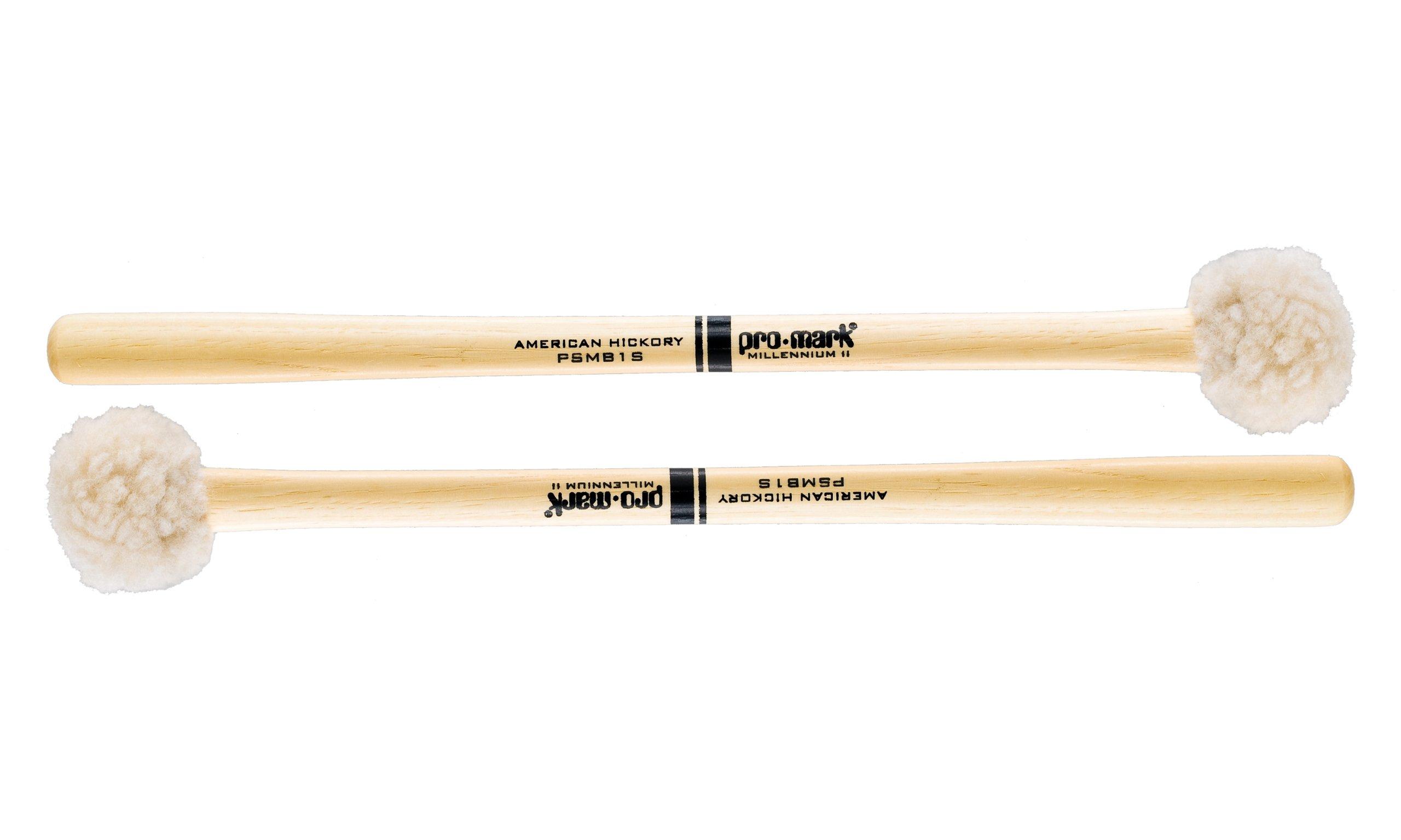 

PROMARK Marching Bass Drum Mallets, Soft - Best for 16-18 Drums, PSMB1S [Official Japanese Product]