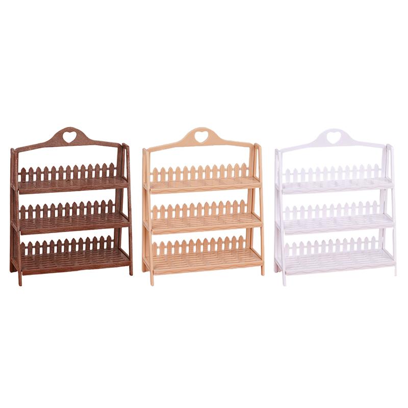 1/12 Flower Stand Model Display Shelf Bread Rack Mini Furniture Decoration Dolls House Accessories