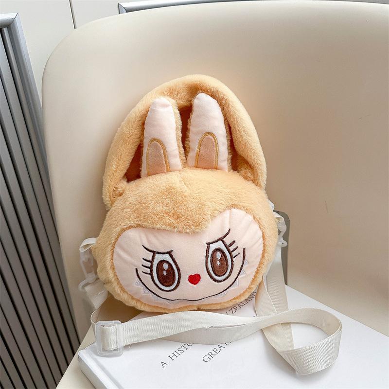 Elf Cartoon Peripheral Plush Toy Cute Labubu Shoulder Bag Girly Crossbody Storage Bag