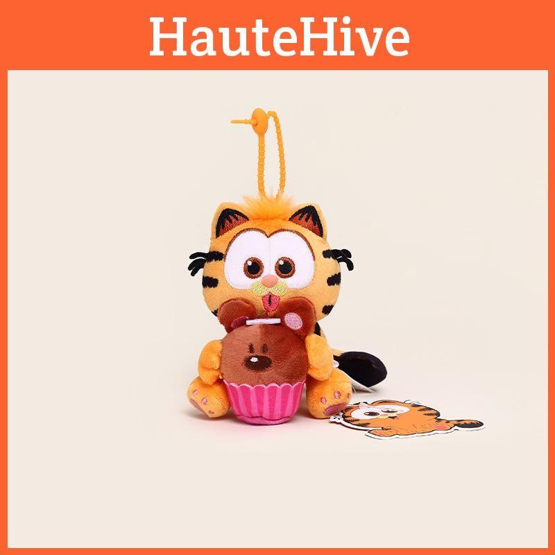 Plush Odie Garfield Dessert Keychain With Cute Design For Kids And Teens Gift