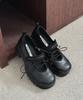 [MOODNPLE] Bamboo Round Ribbon Sneakers Black 5cm Bamboo911
