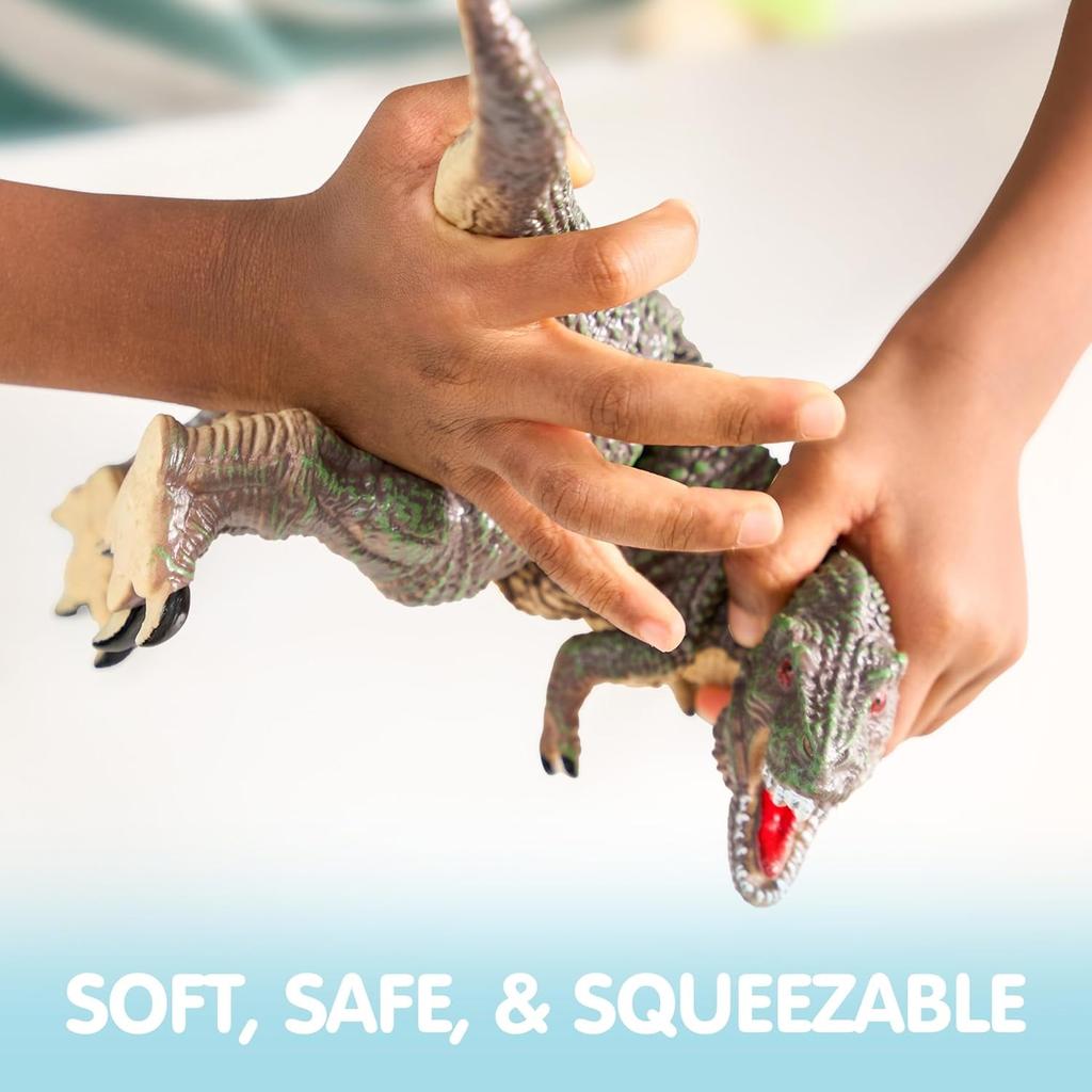 Joyfy 6 Pcs Jumbo Dinosaur Toys Large Soft Dinosaur Figures Realistic Jurassic World Toys for Kids Toys Birthday Christmas Gift