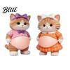Adhesive Animal Sticker 1 Pair Elastic Belly Anxiety Stress Relief Fat Tummy Decal Dog Cat Horse Pinch Silicone Anti-collision
